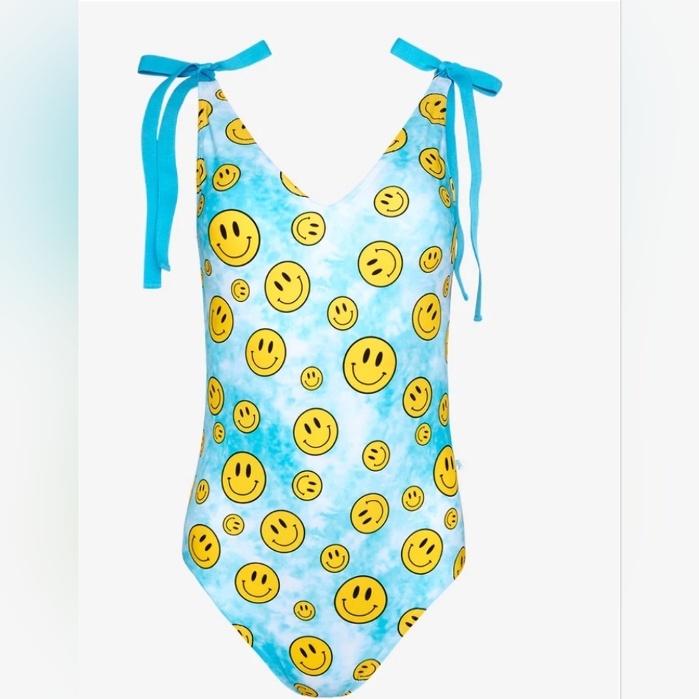 Posh Peanut women's happy tie dye one piece swimsuit size M (4-6)